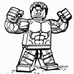 Abstract Lego Hulk Coloring Pages for Artists 3