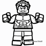 Abstract Lego Hulk Coloring Pages for Artists 4