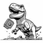 Abstract Lego Jurassic World Coloring Pages for Artists 1