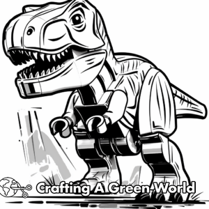 Lego Jurassic World Coloring Pages - Free &amp; Printable!