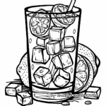 Abstract Lemonade Coloring Pages for Artists 3