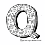 Abstract Letter Q Coloring Pages for Artists 2