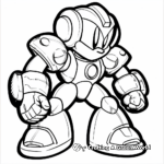 Abstract Mega Man Coloring Pages for Artists 1