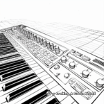 Abstract Music Keyboard Design Coloring Pages 2