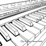 Abstract Music Keyboard Design Coloring Pages 4