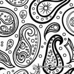 Abstract Paisley Art Coloring Pages for Adults 4