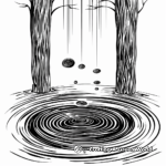 Abstract Pond Reflections Coloring Pages for Artists 3
