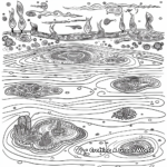 Abstract Pond Reflections Coloring Pages for Artists 4