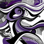 Abstract Purple Design Coloring Pages 3