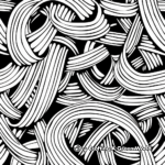 Abstract Ribbon Coloring Pages for Artists 3