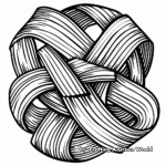 Abstract Ribbon Coloring Pages for Artists 4