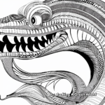 Abstract Sea Serpent Coloring Pages for Artists 2