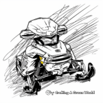 Abstract Snowmobile Coloring Pages for Artists 2