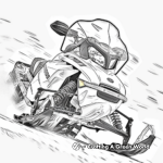 Abstract Snowmobile Coloring Pages for Artists 3
