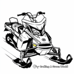 Abstract Snowmobile Coloring Pages for Artists 4