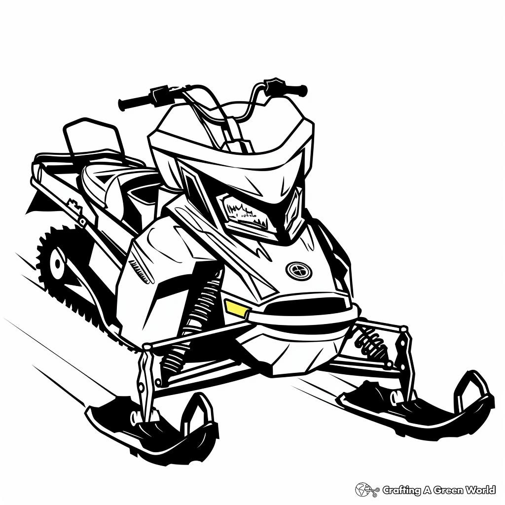 Arctic Cat Snowmobile Coloring Pages 2025 Arctic Cat Snowmobile Coloring Pages 2025