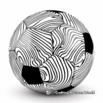 Abstract Soccer Ball Coloring Pages 1
