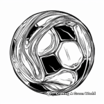 Abstract Soccer Ball Coloring Pages 3