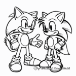 Abstract Sonic and Tails Coloring Pages for Artists 2