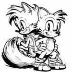 Abstract Sonic and Tails Coloring Pages for Artists 3