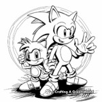 Abstract Sonic and Tails Coloring Pages for Artists 4