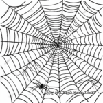 Abstract Spider Web Coloring Pages for Artists 1
