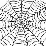 Abstract Spider Web Coloring Pages for Artists 2