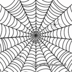 Abstract Spider Web Coloring Pages for Artists 3