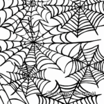 Abstract Spider Web Coloring Pages for Artists 4