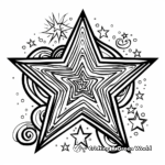 Abstract Star Coloring Pages for Artists 2