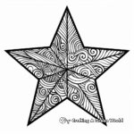 Abstract Star Coloring Pages for Artists 3