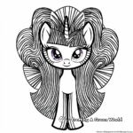 Abstract Twilight Sparkle Coloring Pages for Artists 2