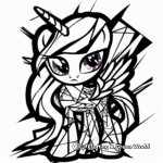 Abstract Twilight Sparkle Coloring Pages for Artists 3