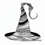 Abstract Witch Hat Coloring Pages for Artists 2