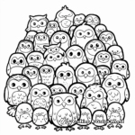 Abundance of Owlicorns: Group-Scene Coloring Pages 3