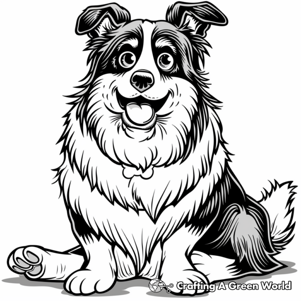 Collie Coloring Pages - Free &amp; Printable!