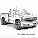 Action-Packed Chevy Silverado Coloring Pages 1