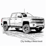 Action-Packed Chevy Silverado Coloring Pages 3
