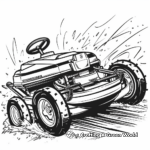 Action-Packed Lawn Mower Race Coloring Pages 4