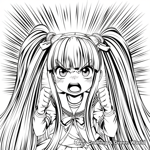 Long Hair Anime Girl Coloring Pages - Free & Printable!