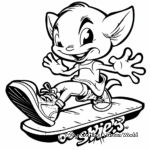 Action-Packed Slappy and Skippy Coloring Pages 3