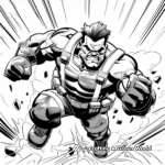 Action-Packed Superhero Coloring Pages 1