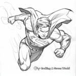 Action-Packed Superhero Coloring Pages 2