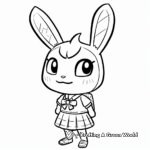Adorable Animal Crossing Coloring Pages 2