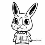 Adorable Animal Crossing Coloring Pages 3