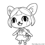 Adorable Animal Crossing Coloring Pages 4