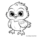 Adorable Baby Penguin Coloring Pages 3