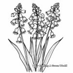 Adorable Bluebells Flower Coloring Pages 1