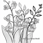Adorable Bluebells Flower Coloring Pages 2