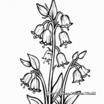 Adorable Bluebells Flower Coloring Pages 3